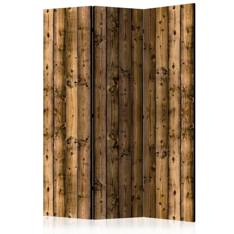 Cabaña de campo - textura de tablas de madera marrón oscuro